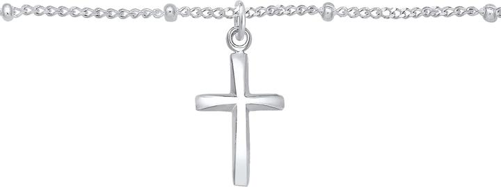Immagine prodotto Elli Choker Kugelkette Kreuz-Anhänger (Argento, 36 cm)