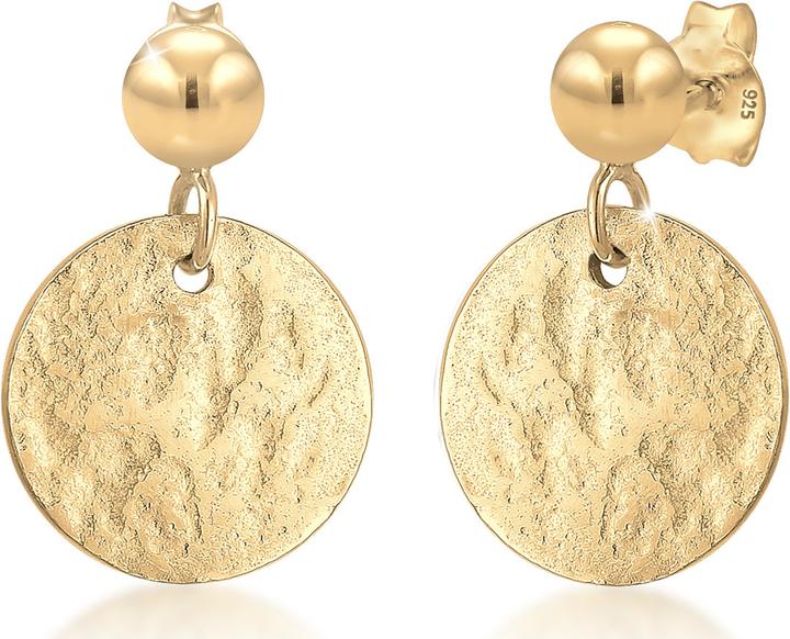 Elli Ohrhänger mit Plättchen im Vintage Design (Sterling Silber)