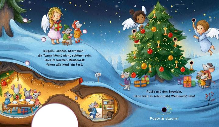 Produktbild Mein Puste-Licht-Buch Es wird Weihnachten, kleine Maus (Deutsch, Christina Nömer, 2020)