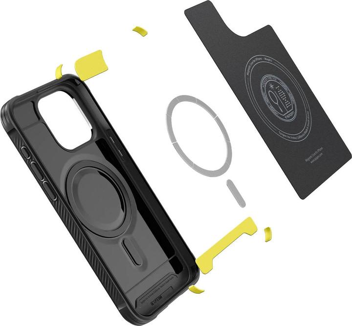 Produktbild Spigen Rugged Armor MAG iPhone 15 Pro Max 6,7" Magsafe czarny/matte black ACS06561 (Apple iPhone 15 Pro Max)