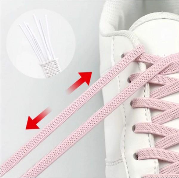 Produktbild MU Classic 1 Paar Elastische Flache Schnürsenkel ohne zu Binden
