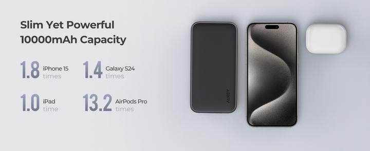 Produktbild Aukey Spark Go (10000 mAh, 15 W, 37 Wh)