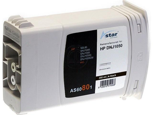 Produktbild Astar AS60801 - Tinte auf Pigmentbasis - Schwarz - HP DesignJet 1050C - 1055CM - 1 Stü (BK)