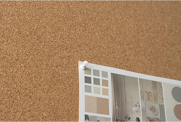 Actual product image eurokraft basic pin board, natural cork, WxH 900 x 600 mm. (Bulletin board, 60 x 90 cm)