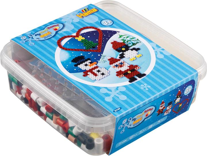 Productafbeelding Hama Strijkkralen maxi + speldplaatje ""Kerst"", in doos Diameter strijkkraal maxi: 10,0 mm