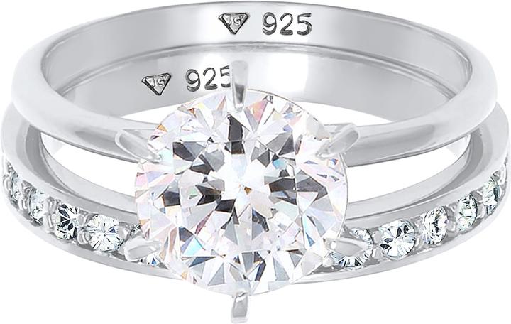 Immagine prodotto Elli 2er Set verziert mit Kristallen (54, 925 Argento)