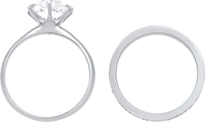 Immagine prodotto Elli 2er Set verziert mit Kristallen (54, 925 Argento)