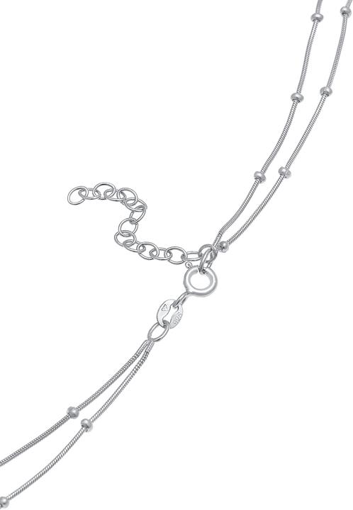 Immagine prodotto Elli Choker Layer Plättchen Kugelkette (Argento, 36 cm)