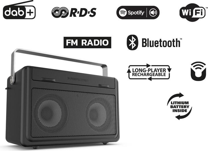 Actual product image PerfectPro Audisse (Web radio, DAB+, VHF, Bluetooth, Wi-Fi)