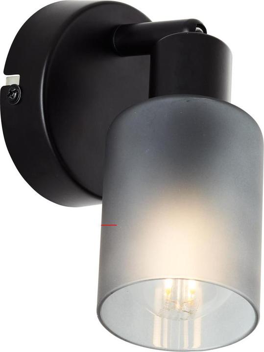 Produktbild Brilliant Loralie Wandspot schwarz/rauchglas (E14)