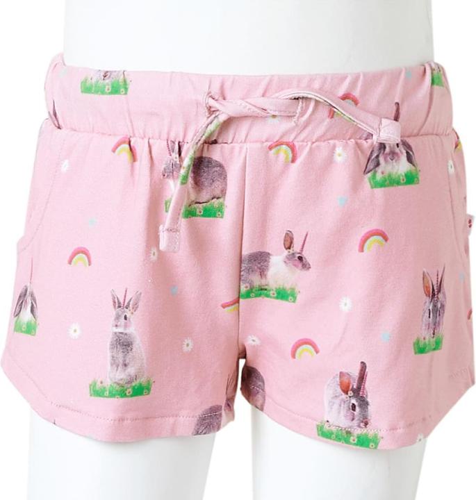 Actual product image VidaXL Children's shorts with drawstring Light pink 92,Material: 92 (92)