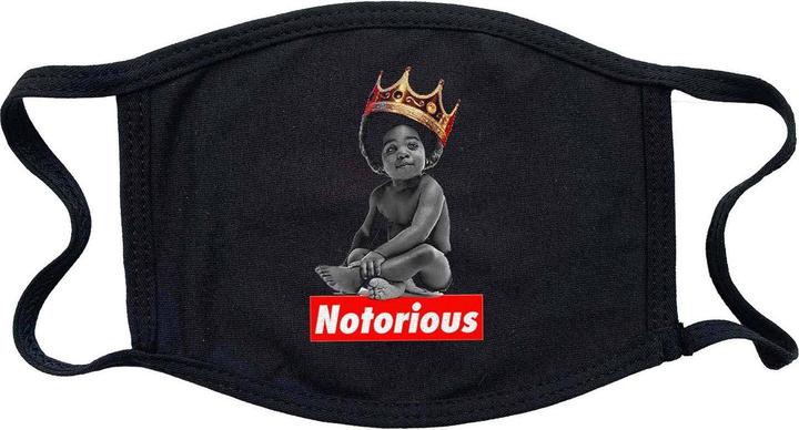 Actual product image Biggie Smalls Unisex Adult Notorious Baby Face Mask