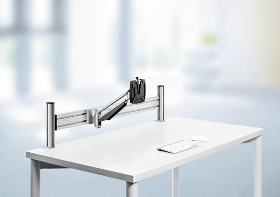 Immagine prodotto Novus 990+1071+000 - Braccio di montaggio per schermo piatto - Bianco - 7 kg - Soffitto/parete/schermi