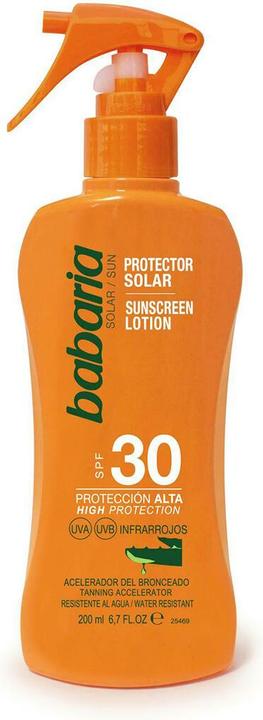 Babaria Aloe Vera Body Lotion SPF30 200ml - Schwarz - Only UK (Sonnenlotion, SPF 30, 200 ml, 200 g)
