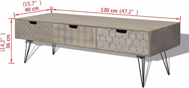 Produktbild VidaXL Koressa (120 x 40 x 36 cm)