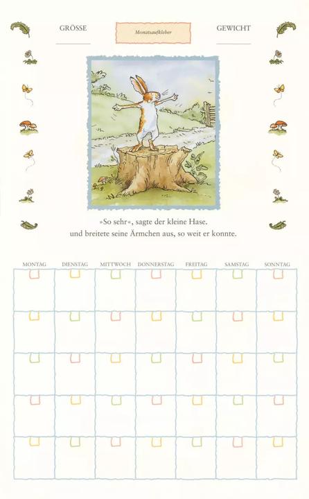 Actual product image Baby-Tagebuch. Weisst du eigentlich wie lieb ich dich hab? (German, Sam McBratney, 2012)