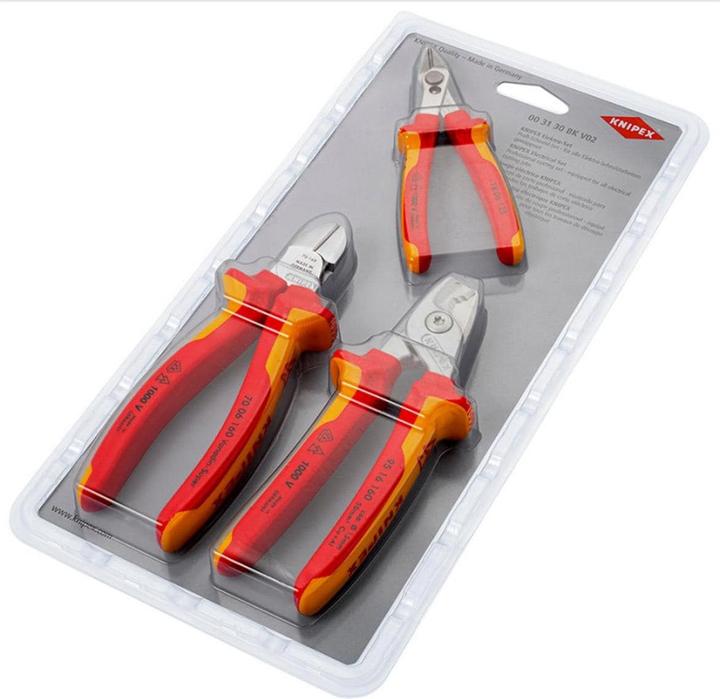 Produktbild Knipex VDE Schneidset 3-teilig (166 mm)