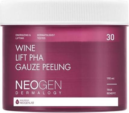 Actual product image Neogen Dermalogy DERMALOGY by NEOGENLAB Wine Lift PHA Gauze Peeling Pads - Exfoliating Revitalizing Firming with AHA (Exfoliation)