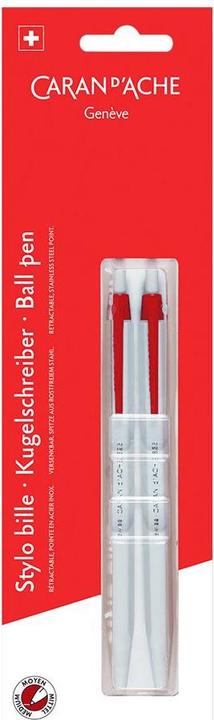 Produktbild Caran d'Ache 825 Kugelschreiber im Blister (Rot, 2 x)