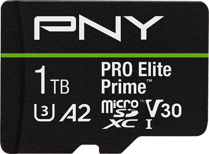 PNY microSD Pro Elite Prime 1TB (1000 GB, microSD, U3, UHS-I)