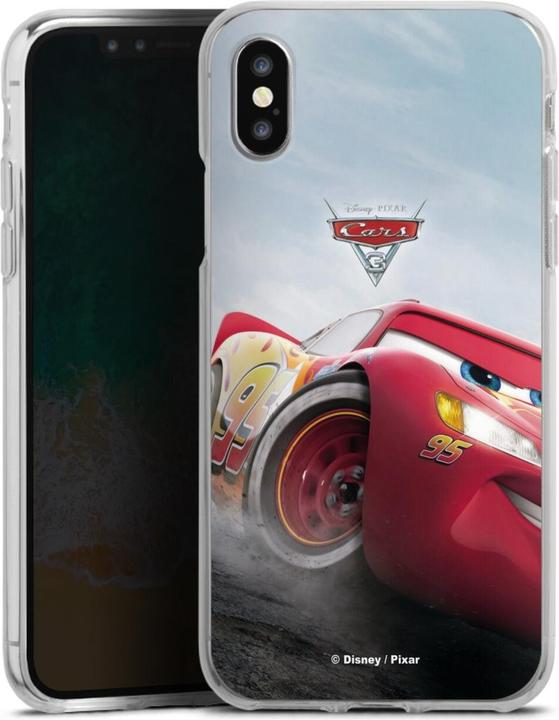 Produktbild DeinDesign Silikon Hülle für Apple iPhone Xs Handyhülle Case Smartphone Schutzhülle Cars Lightning Mcqueen 95 (Apple iPhone XS)