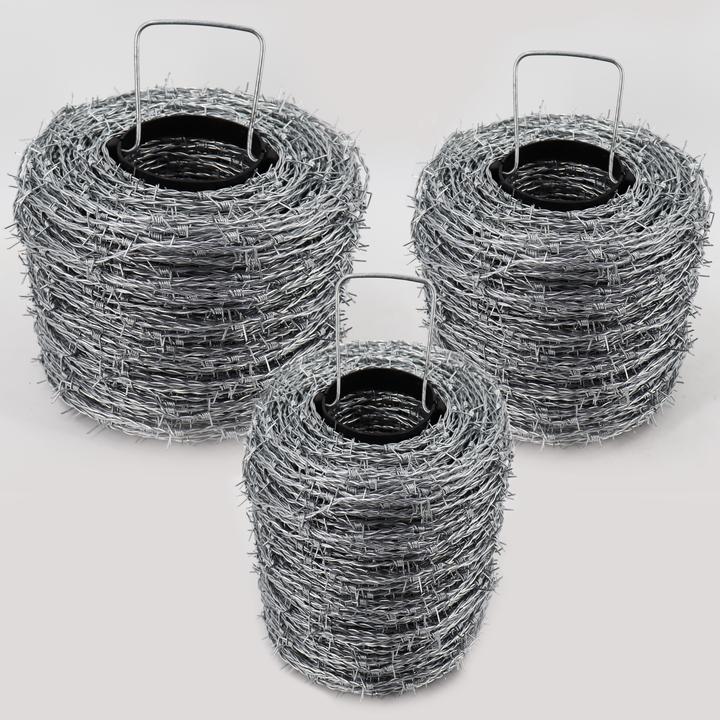 Produktbild Aquagart 250m Stacheldraht verzinkt 1,6/1,7mm für Wildzaun Forstzaun Knotengeflecht