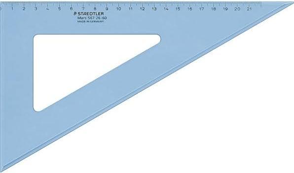 Actual product image Staedtler Mars 567 Drawing triangle, single product, 45°/45°, length 26 cm (26 cm)