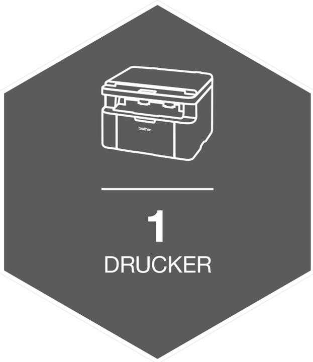 Actual product image Brother DCP-1612WVB incl. 5x toner TN-1050 (Laser, Black and white)