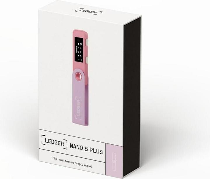 Productafbeelding Ledger Nano S Plus - Pastel Roze (Ethereum Klassiek, Bitcoin, Meer)