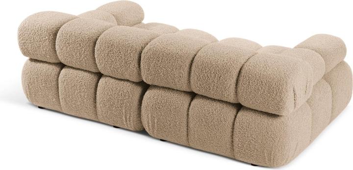 Actual product image Micadoni Velvet Modular Sofa, "Bellis", 2 Seats, 188x94x70 Made in Europe (4-seater, 3-seater, 2 person sofa)