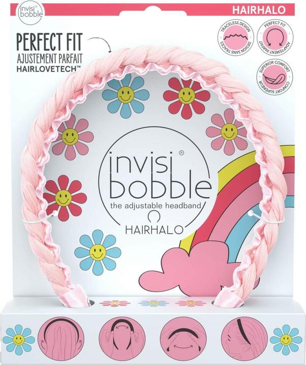 Immagine prodotto Invisibobble HAIRHALO - Retro Dreamin' Eat, Pink, and be Merry (Cerchietti)