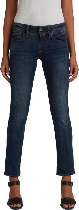 Actual product image G-Star Midge Saddle Mid Straight Jeans Neutro dk aged (W33/L30)