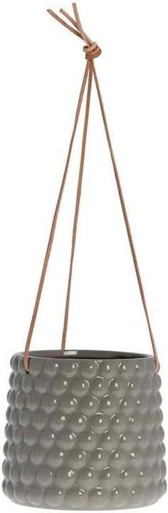 Lene Bjerre Blumentopf Dotsie hängend 16 cm, Grau (18 cm)