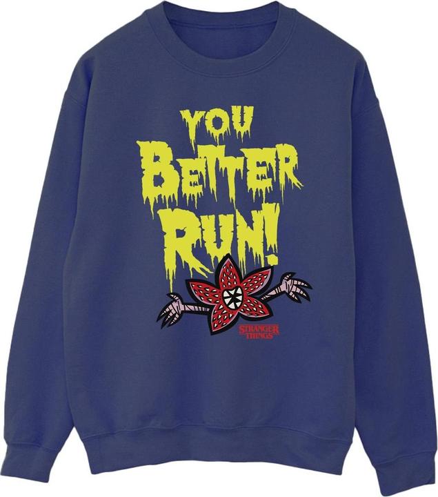 Netflix Stranger Things You Better Run Sweatshirt (L)