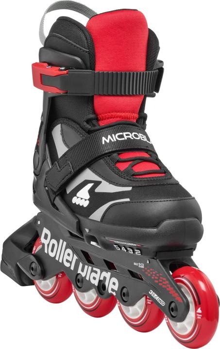 Actual product image Rollerblade Inline-Skates Microblade Combo Schwarz/Rot, 33-36.5 (33, 36.5)