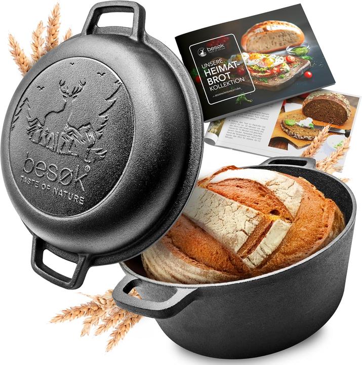 Produktbild Besok Gusseisen-Brotbacktopf mit Deckel (26cm)