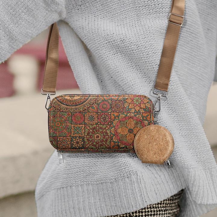 Actual product image Avizar MandalaVibe cork bag