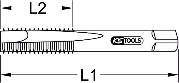 Produktbild KS Tools HSS Handgewindebohrer-Satz M