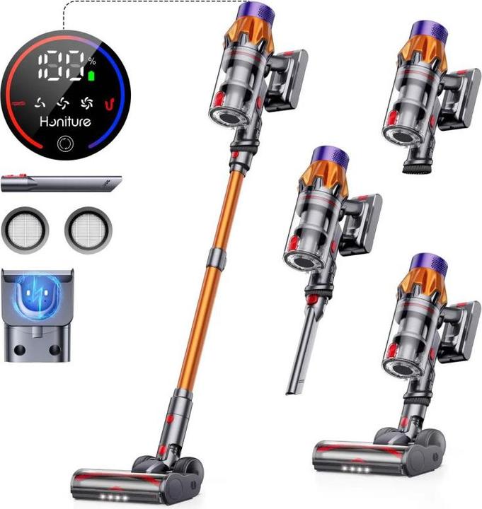 Actual product image Honiture X7 Stick hoover - Cordless - Bagless - Flexible brush (X7)
