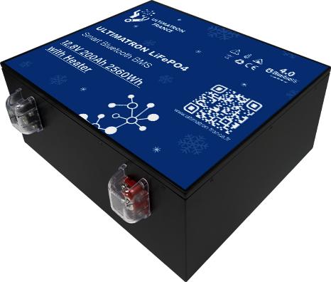 Produktbild Ultimatron ULM-12V-200Ah POLAR LiFePO4 Untersitz-Versorgungsbatterie (Heater) (12 V, 200 Ah)