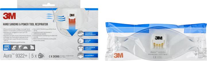 Produktbild 3M Atemschutzmaske, weiss (FFP2 R D, FFP2, 5 x)