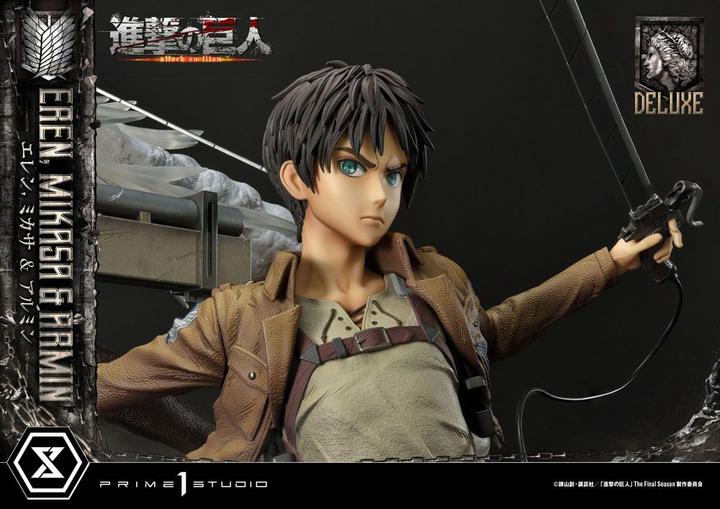 Produktbild Prime 1 Studio Attack on Titan Ultimate Premium Masterline Statue Eren, Mikasa, & Armin Deluxe Bonus Version 72 cm