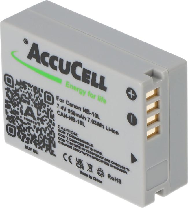 Produktbild AccuCell Akku Canon NB-10L, PowerShot SX40 HS