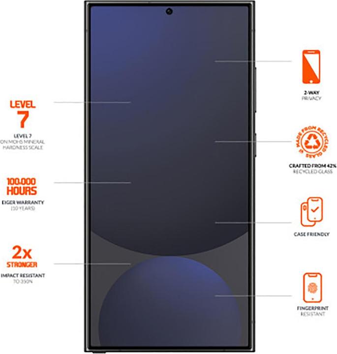 Produktbild Eiger Mountain Glass Black (1 Stück, Samsung Galaxy S25 Ultra)