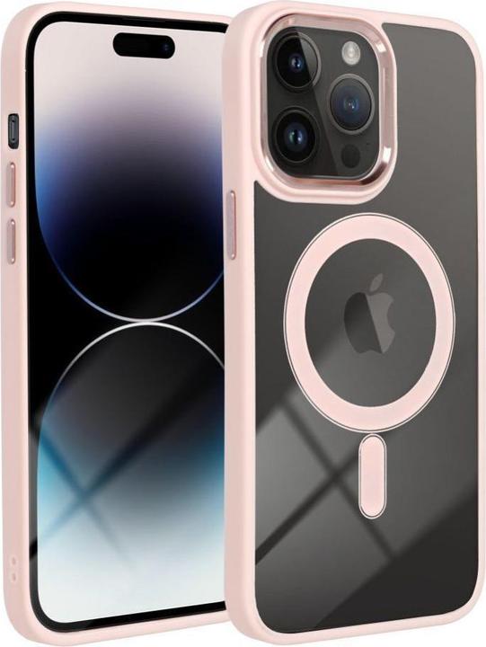 Actual product image OEM Back panel cover COLOR EDGE MAG COVER case compatible with MagSafe for IPHONE 15 Pro pink (Apple iPhone 15 Pro)