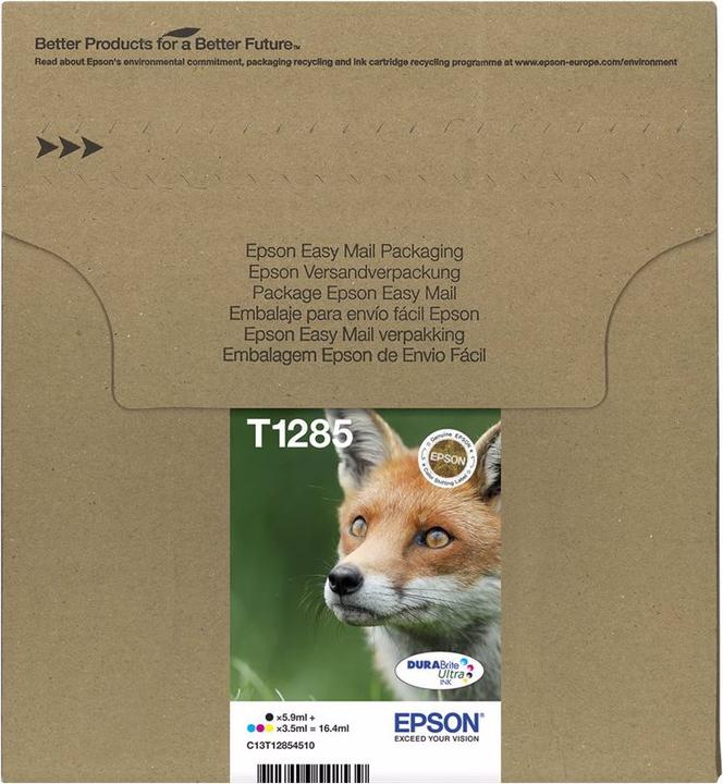 Produktbild Epson T1285 Easy Mail Packaging - 4er-Pack - Schwarz, Gelb, Cyan, Magenta (M, C, Y, BK)
