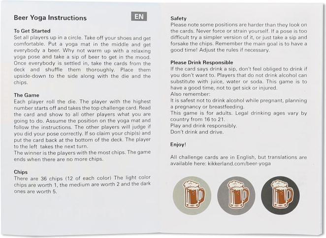 Produktbild Kikkerland Beer Yoga
