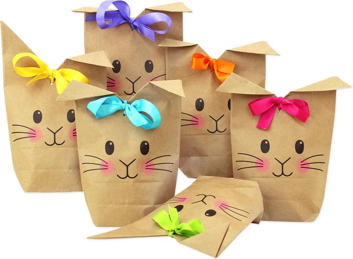 Papierdrachen Tüten bedruckt mit Hasen Motiven
