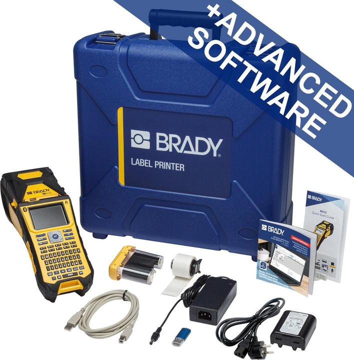 Produktbild Brady M610-QY-EU-BT-PWID, mobiler Thermotransfer-Drucker, QWERTY-Tastatur, mit PWIDS, PC-Anschluss (300 dpi)