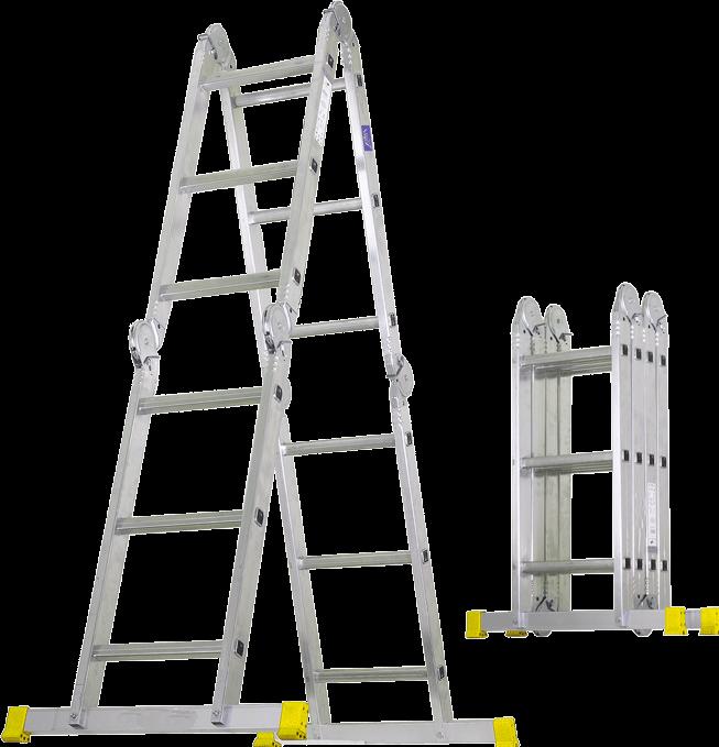 Produktbild Puag Gelenkleiter 4 x 3 Sprossen (Stehleiter, 349 cm)
